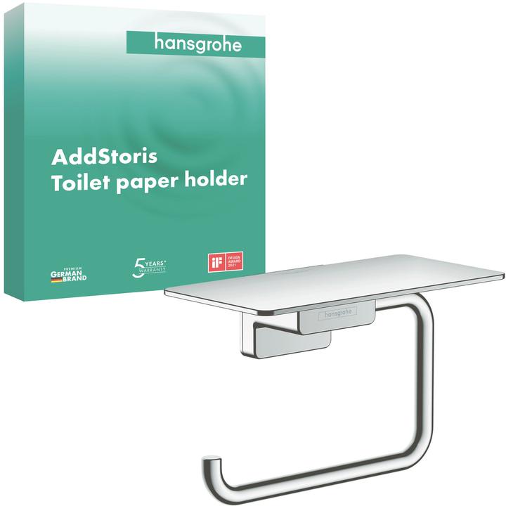 Immagine prodotto hansgrohe Porta rotolo di carta con ripiano
