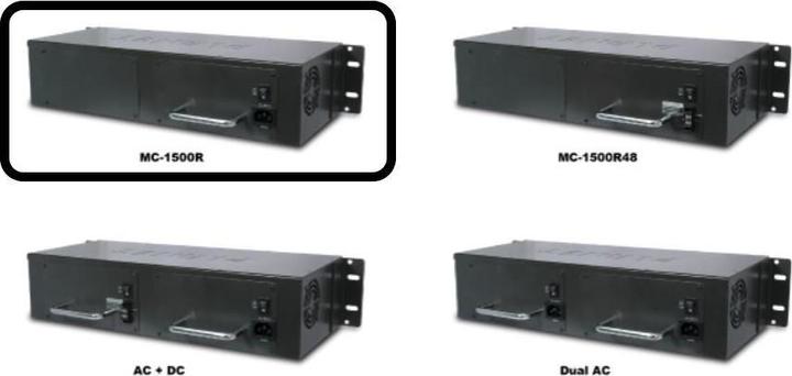 Image du produit Planet Châssis de convertisseur de média 15 slots 48,3cm19 pouces avec option d'alimentation redondante (Convertisseur de médias)