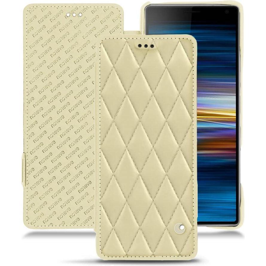 Thumbnail - Noreve Lederschutzhülle horizontal (Sony Xperia 10 Plus), Smartphone Hülle, Beige