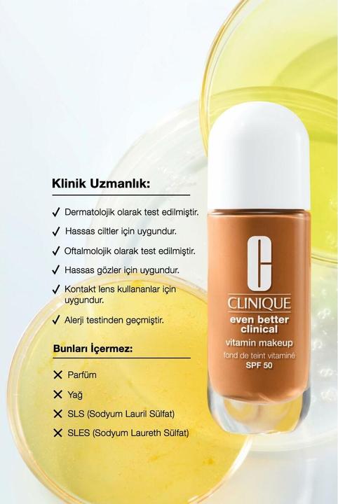 Actual product image Clinique Even Better Vitamin Makeup SPF50 Light Warm 3 (Light Warm 3, N 3-Light Warm)