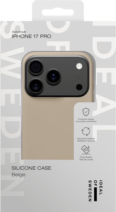 Actual product image iDeal Of Sweden iPhone 17 Pro Silicone Case - Beige (Apple iPhone 17 Pro)