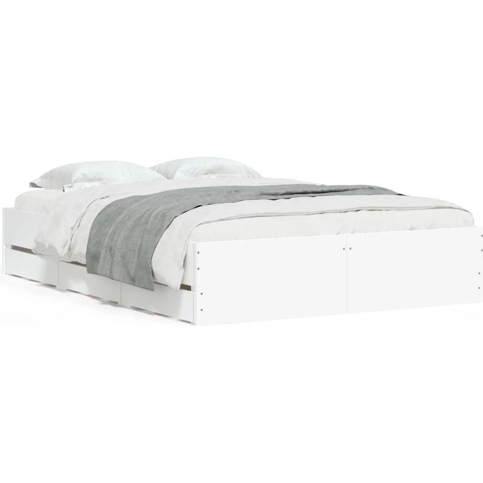 VidaXL, Bett, Bettgestell mit Schubladen (135 x 190 cm)