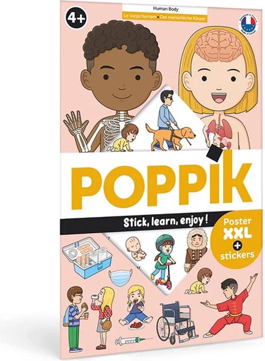 Produktbild Poppik Sticker Lernposter Menschlicher Körper