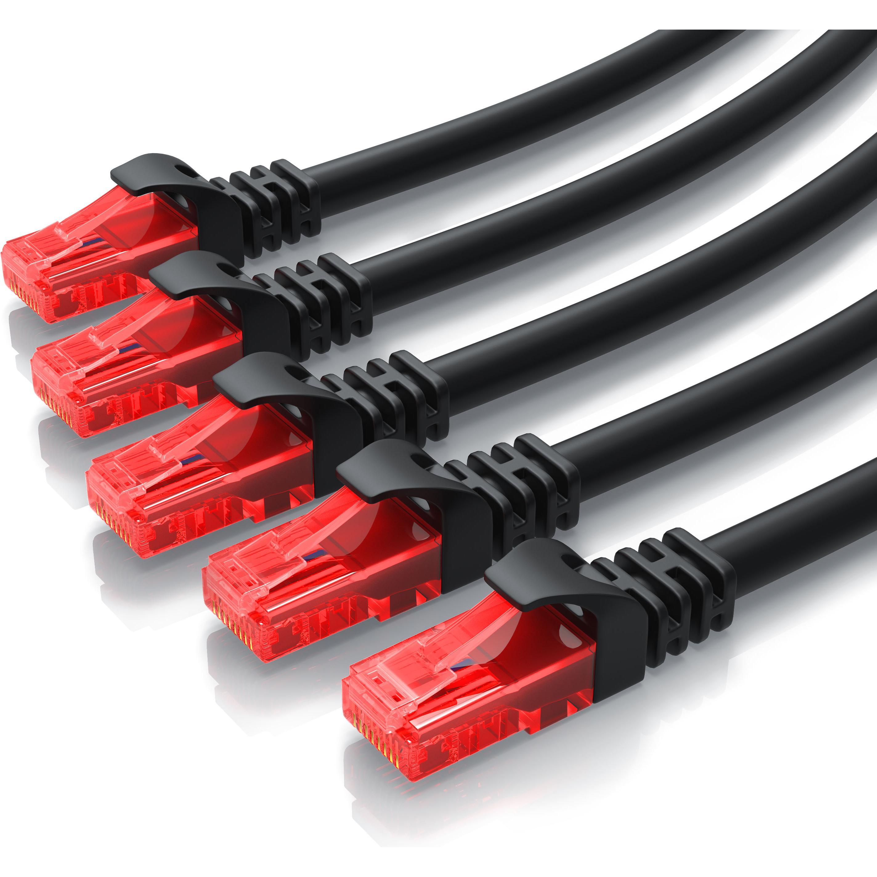 CSL CAT.6 Netzwerkkabel - Ethernet Gigabit Lan Kabel RJ45 - Patchkabel - komp. CAT.5 CAT.6 CAT.7 CAT.8 (UTP, CAT6, 0.25 ...