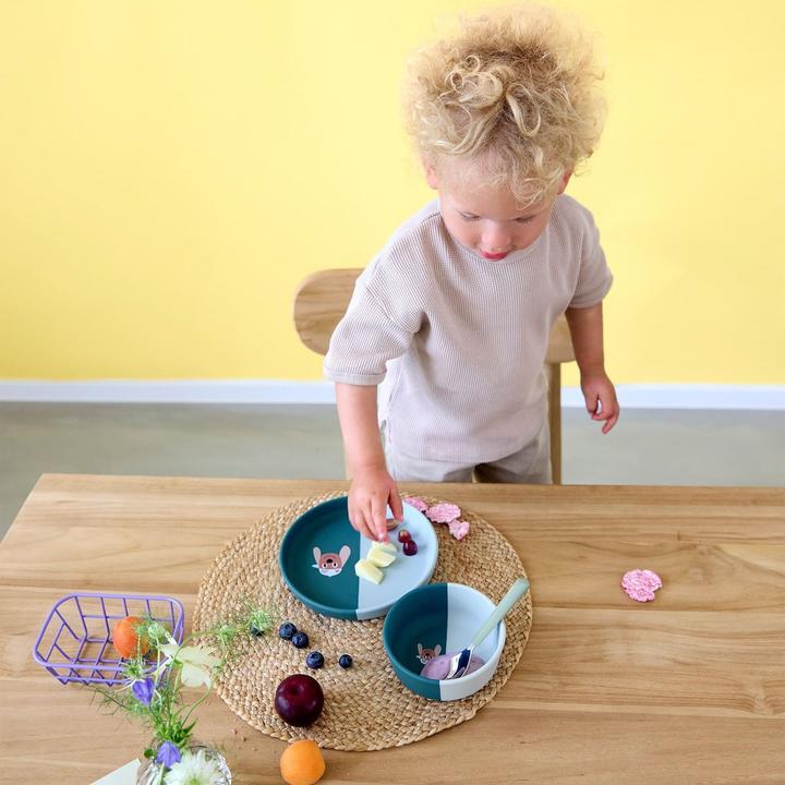 Produktbild Lässig 3-tlg Esslern-Set Silikon - Teller + Schale