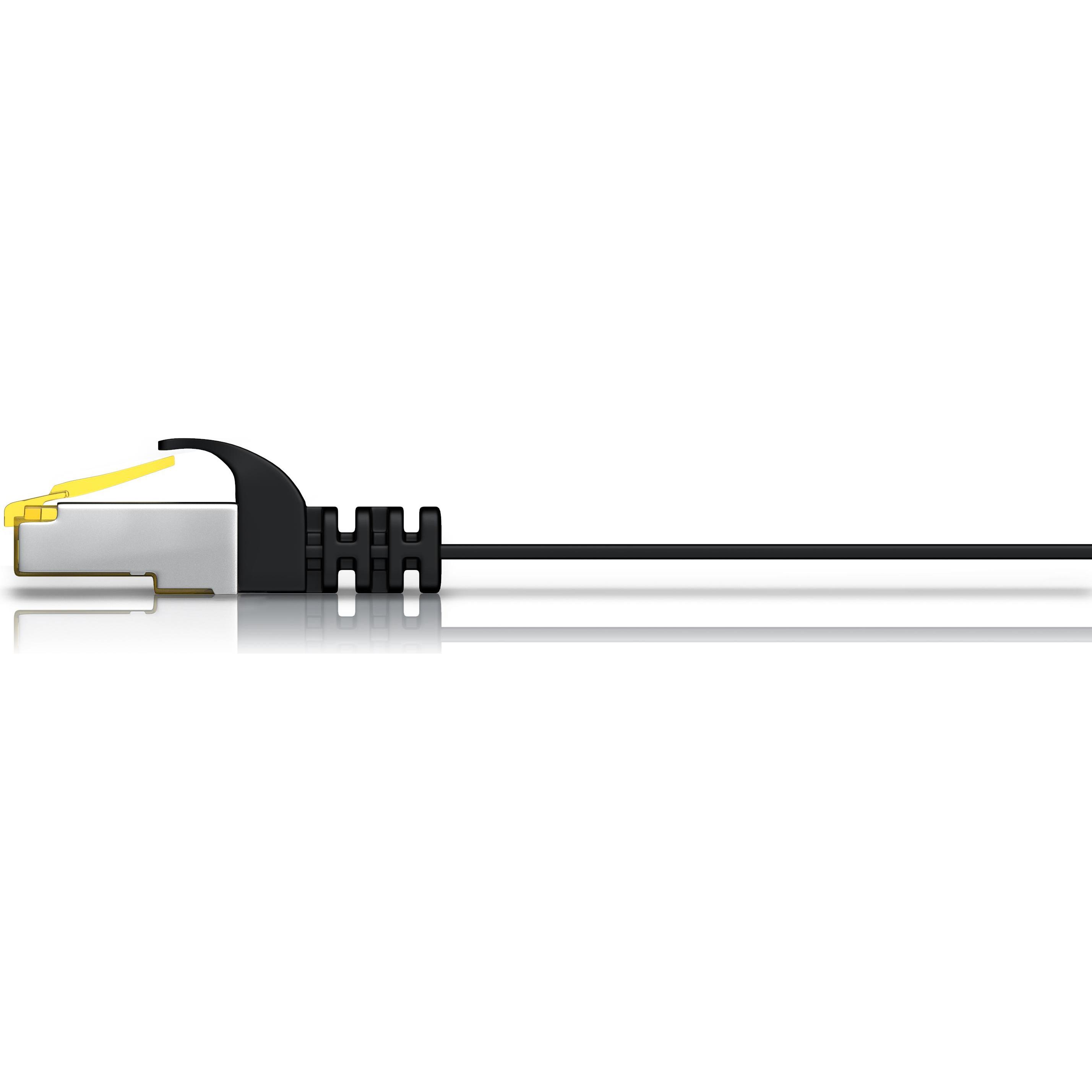 Thumbnail - Primewire CAT.7 Netzwerkkabel flach - Ethernet Gigabit Lan Kabel RJ45 - Patchkabel - komp. CAT.5 CAT.6 CAT.8 (U/FTP, CAT...