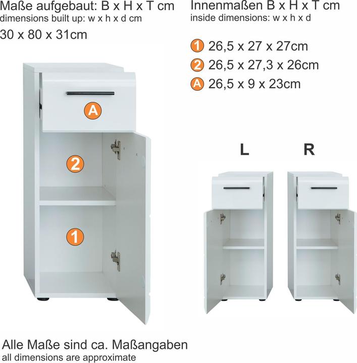 Immagine prodotto Trendteam Lucentezza della pelle (30 x 31 x 79 cm)