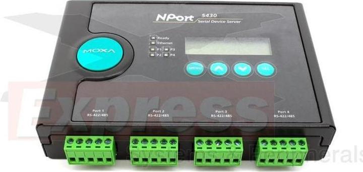 Produktbild Moxa NPORT 5430 W/ ADAPTER - Serieller 4-Port RS-422485-Geräteserver ohne Adapter
