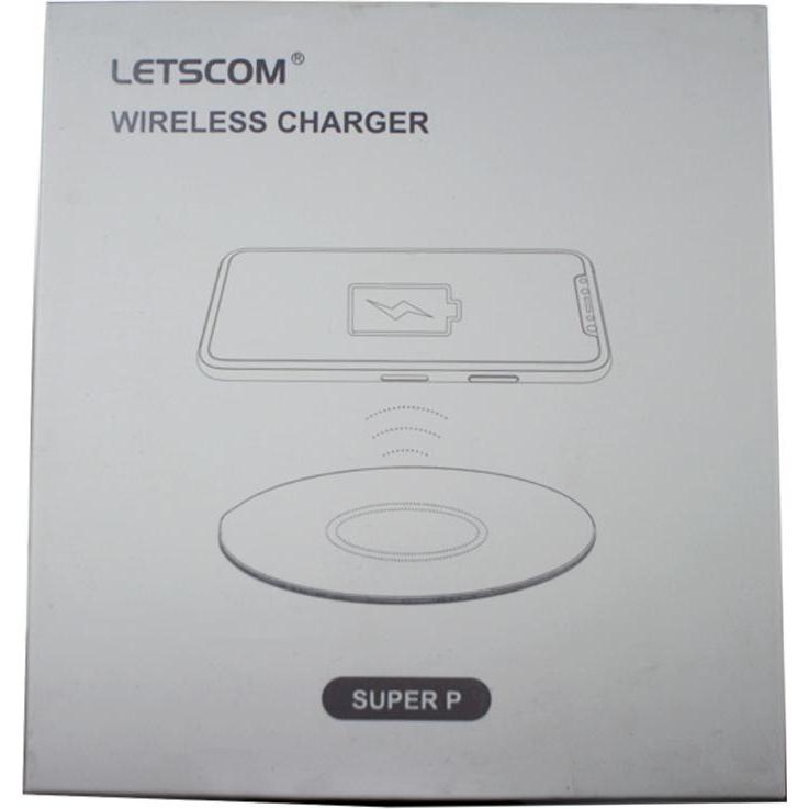 Thumbnail - Letscom Speed Wireless Lade Pad Weiss Euro (15 W), Wireless Charger, Weiss