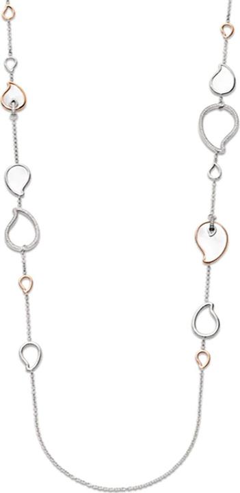 Ti Sento Milano Collier mit Perlmutt bicolor rosévergoldet 3921MR/90 (925 Sterling Silber, 90 cm)