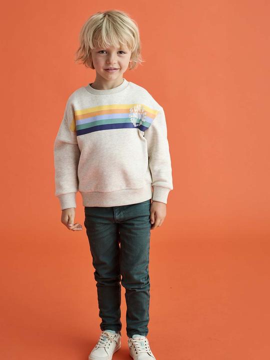 Immagine prodotto Vertbaudet Jungen Rundhals-Sweatshirt mit Recycling-Polyester (158, 164)