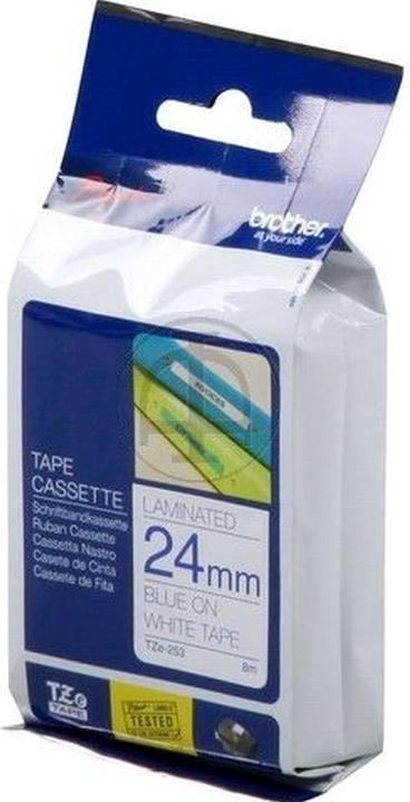 Produktbild Brother Tze-253 (2.40 cm, Weiss, Blau)