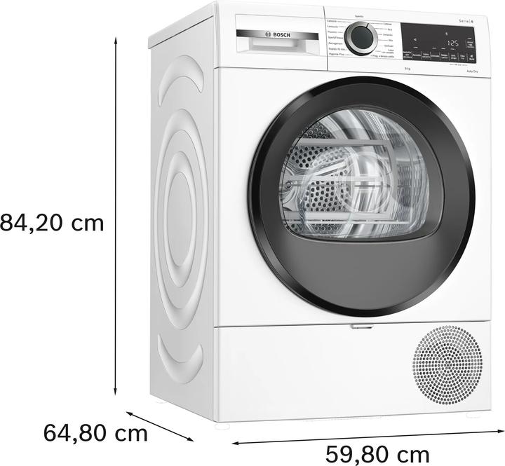 Image du produit Bosch Hausgeräte WQG243D9IT (9 kg, Modifiable)