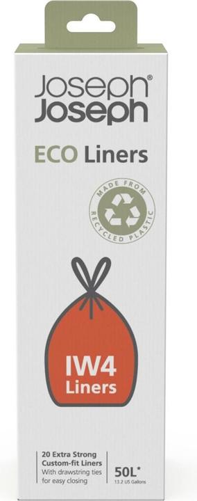 Produktbild Joseph Joseph IW4 50 L Eco Müllbeutel Recycelte Müllbeutel 20erPack Grau (20 x, 50 l)