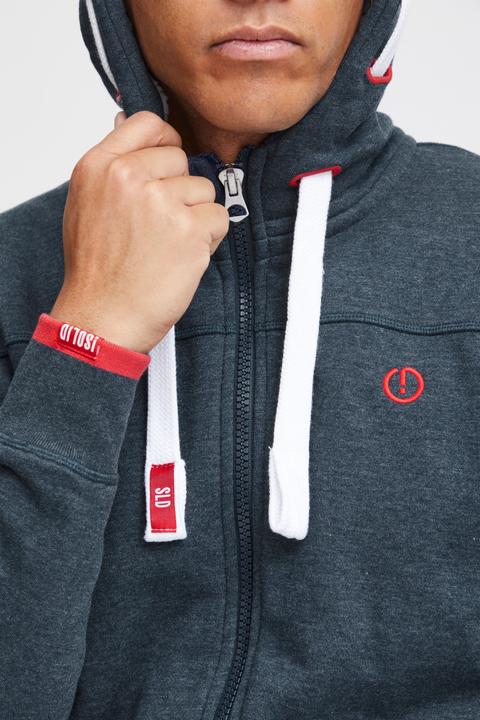 Image du produit Solid BenjaminZip Pile Veste En Sweat Avec Peau De Mouton Zippé Sweat-Shirt Pour Homme À CapucheDoub (XL)