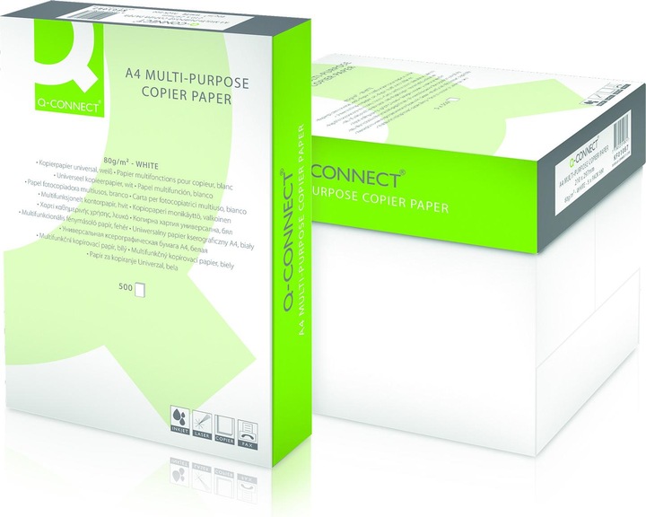 Image du produit Q-Connect Papier universel extra blanc (80 g/m², 500 x, A4)