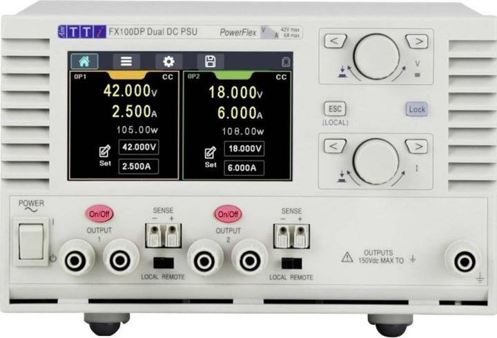Image du produit Aim TTi FX100DP Labornetzgerät, einstellbar 0 - 42 V 1 mA - 6 A 210 W fernsteu