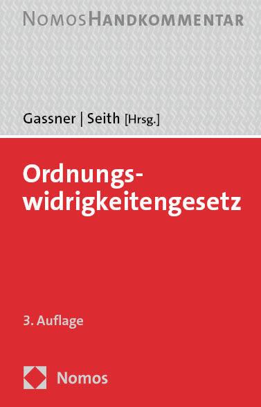Produktbild Ordnungswidrigkeitengesetz (Deutsch, Kathi Gassner, Sebastian Seith, 2024)