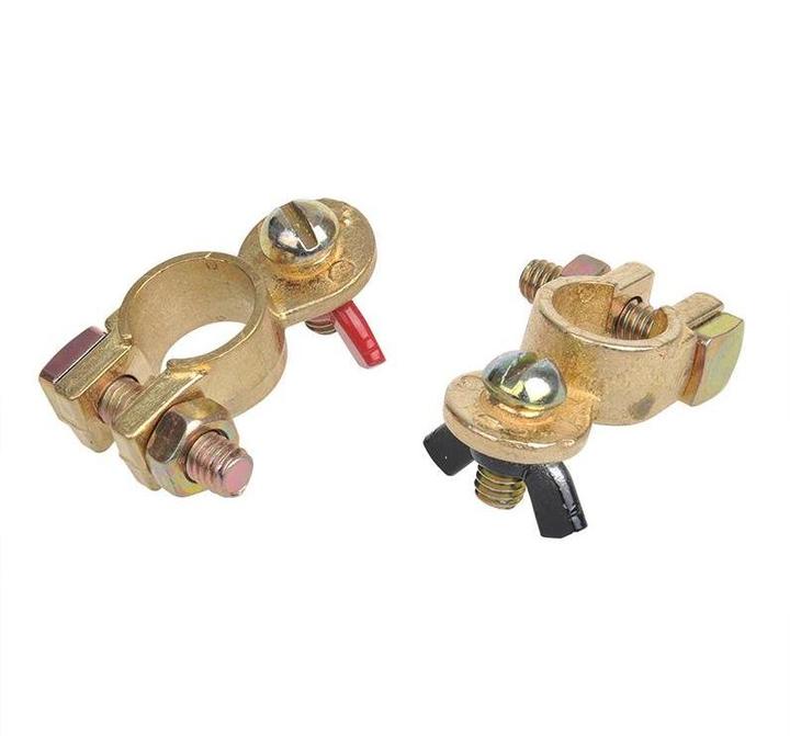 Image du produit ProPlus Jeu de cosses de batterie (+) et (-) avec écrou papillon rouge/noir sous blister