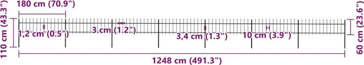 Produktbild vidaXL Zaunpaneel