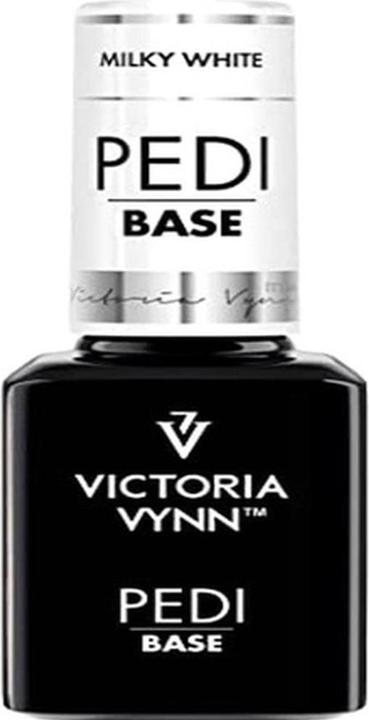 Produktbild Visconti Di Modrone Victoria Vynn Pedi Base UV Led Hybrid Gel Nagellack NEU GROSSE GRÖSSE Milchig Weiss 15ml