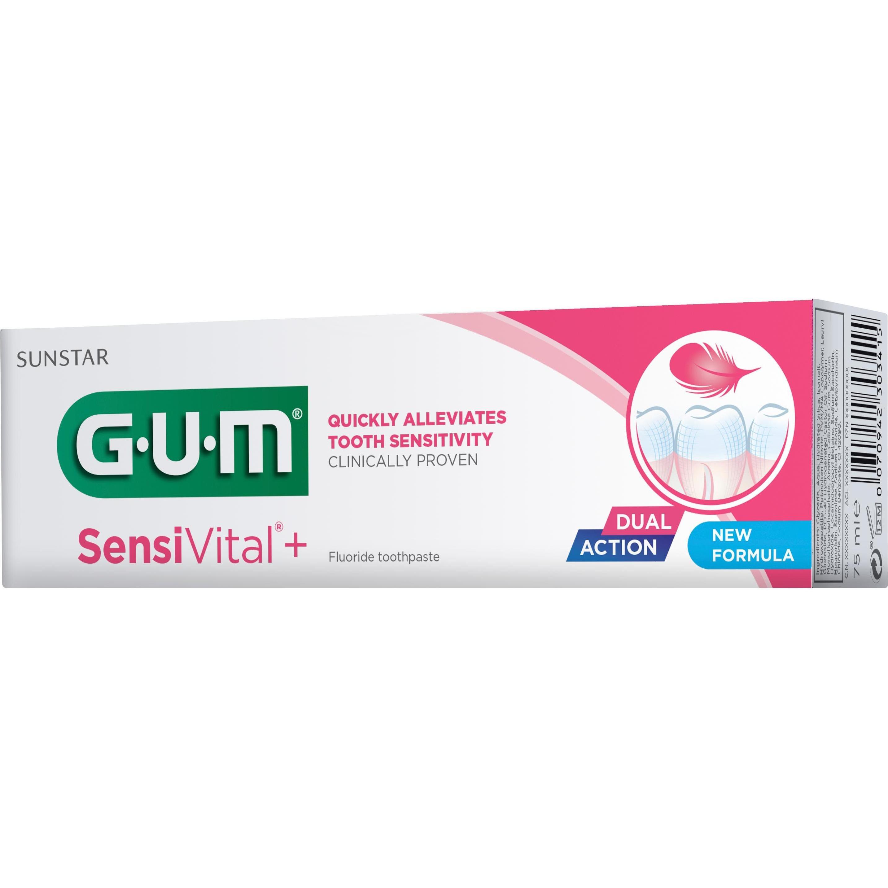 Thumbnail - GUM, Zahnpasta, Sensivital + Zahnpasta (75 ml)