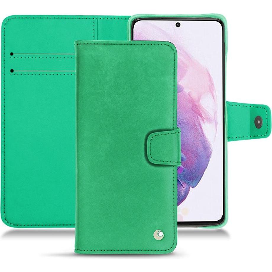 Thumbnail - Noreve Lederschutzhülle Wallet (Samsung Galaxy S21+), Smartphone Hülle, Grün