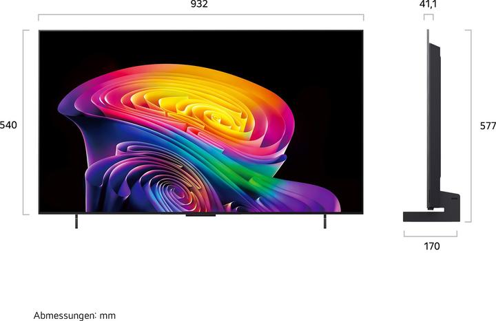 Produktbild LG OLED42C6ELB (42", C6, OLED, 4K, 2026)