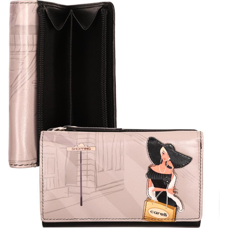 Thumbnail - Giorgio Carelli, Damen, Portemonnaie, Reissverschluss-Börse, Beige