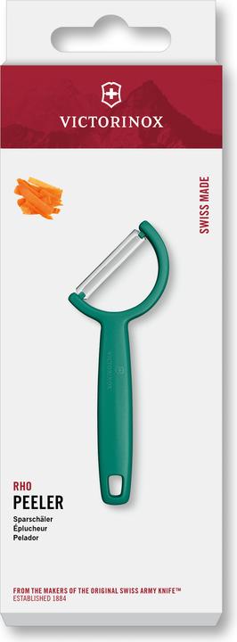 Image du produit Victorinox Éplucheur Rho, droit, à simple tranchant, vert