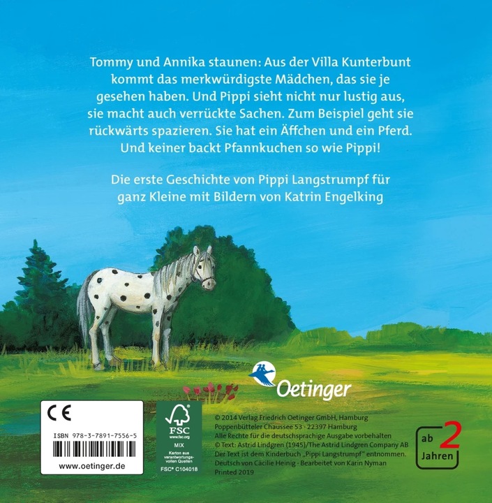 Immagine prodotto Hurra, Pippi Langstrumpf (Tedesco, Angelo Reatrino, Astrid Lindgren, 2014)