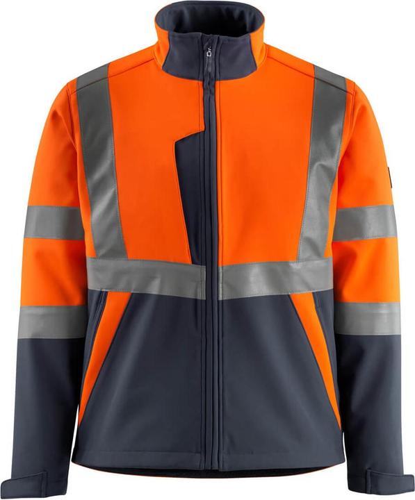 Produktbild Mascot Kiama Warnschutz-Softshelljacke EN 20471 Kl asse 2 warnorange blau | XXL (XXL)