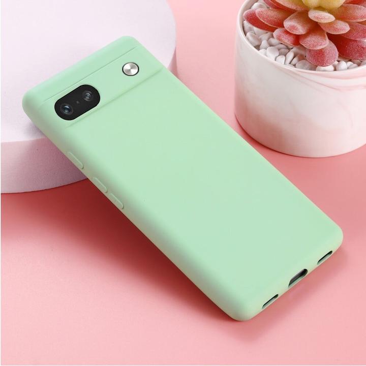 Actual product image Cover-Discount Google Pixel 7a - Silicone Rubber Case green (Google Pixel 7a)