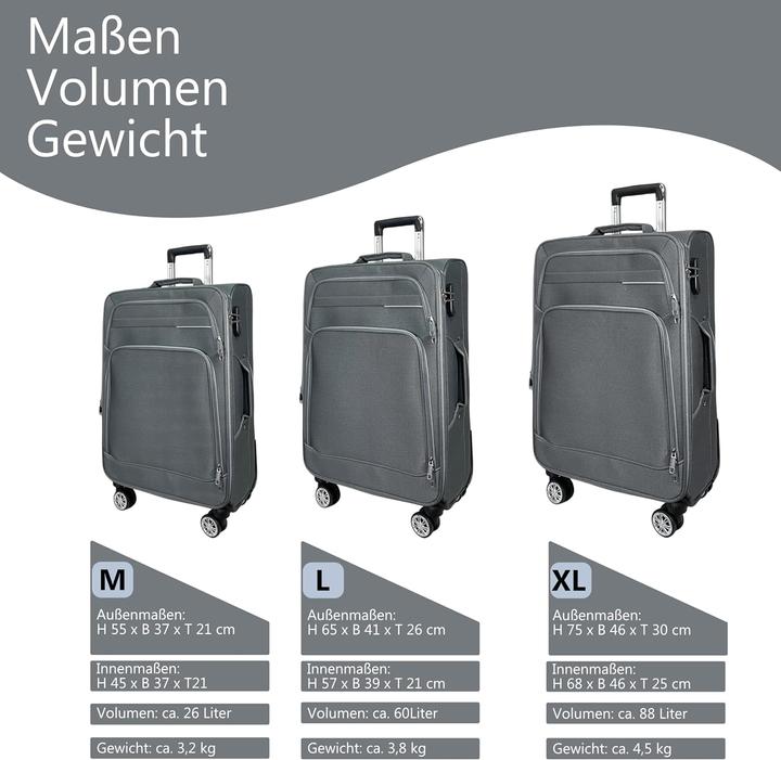 Image du produit My Travel Bag 3-teiliges Reisekoffer-Set (88 l)