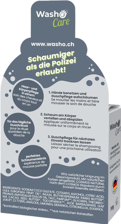 Produktbild Washo 2in1 feste Duschpflege (200 ml)