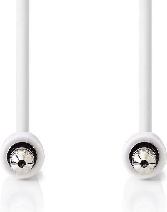 Actual product image Nedis Stereo Audio Cable 3.5 mm Plug 3.5 mm Plug Nickel Plated 1.00 m Round White 1.00 m White (1 m, 3.5mm jack (AUX))