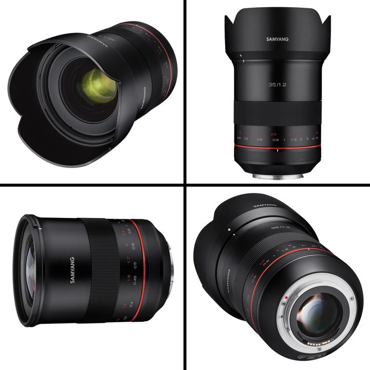 Actual product image Samyang XP 35mm F1.2 (Canon EF, APS-C / DX, full size)