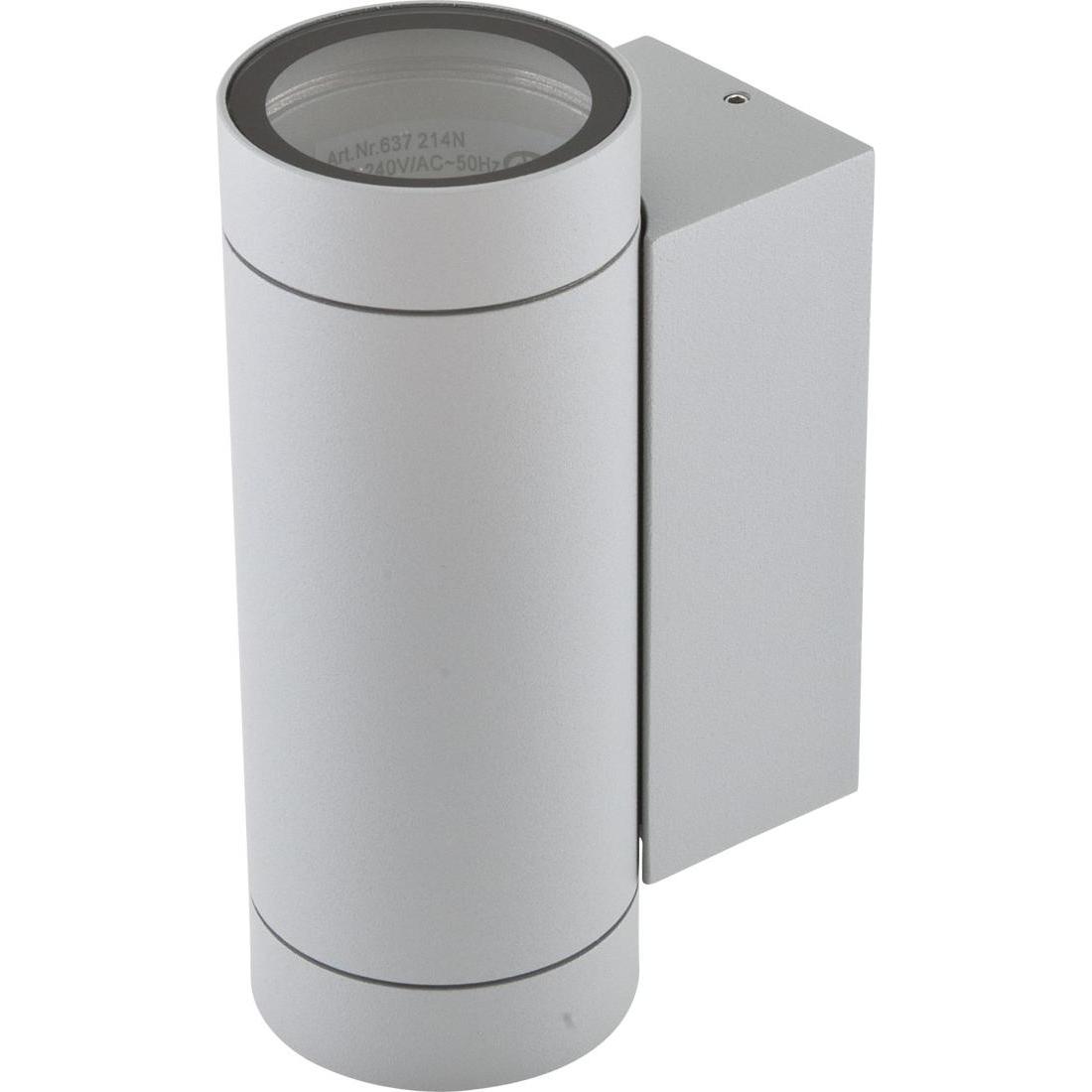 EVN, Illuminazione esterna, 637214N argento Lampada da parete IP54 2x11W (GU10, IP54)