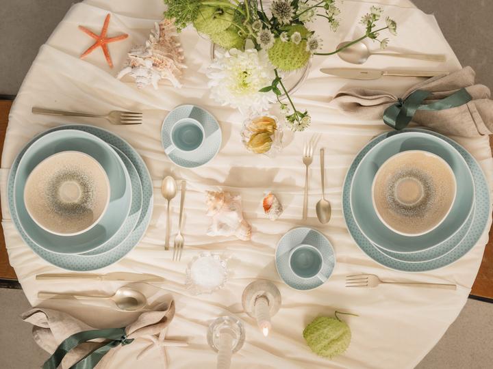 Actual product image Rosenthal Junto - Opal Green/Dune - Set 24 pcs./espresso (24 pcs.)