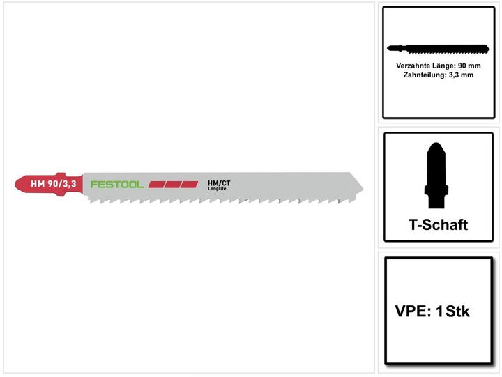 Image du produit Festool Lame de scie sauteuse HM 90/3,3