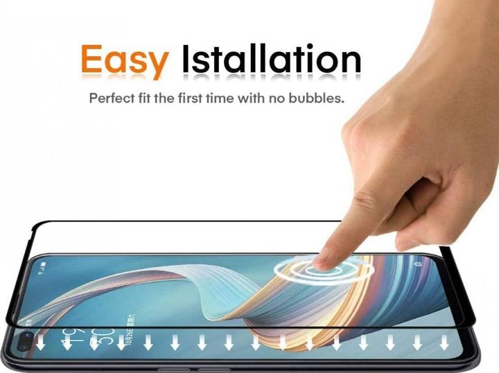 Produktbild Screenguard Oppo Reno4 Z 5G Full Screen Panzerglas Schutzfolie 2.5D 9H (1 Stk., Oppo Reno 4 Z 5G)