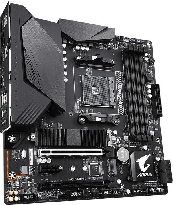 Actual product image Gigabyte B550M Aorus Pro (AM4, AMD B550, mATX)