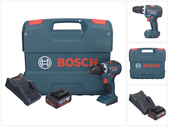 Actual product image Bosch Professional GSR 18V-55 Professional cordless drill driver 18 V 55 Nm brushless + 1x rechargeable battery (Drill driver)