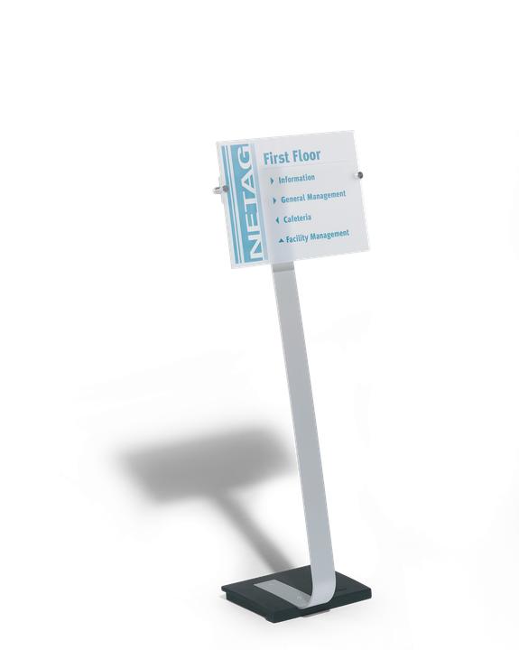 Produktbild Durable Bodenständer CRYSTAL SIGN