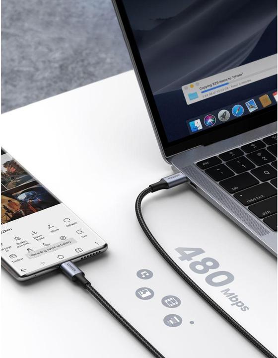 Image du produit Ugreen USB C — USB C (0.50 m, USB 2.0)