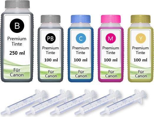 Produktbild Druckfuxx 650ml NACHFÜLL TINTE für CANON PGI525 CLI526 MG6150 MG6250 MG8150 MG8250 MX885