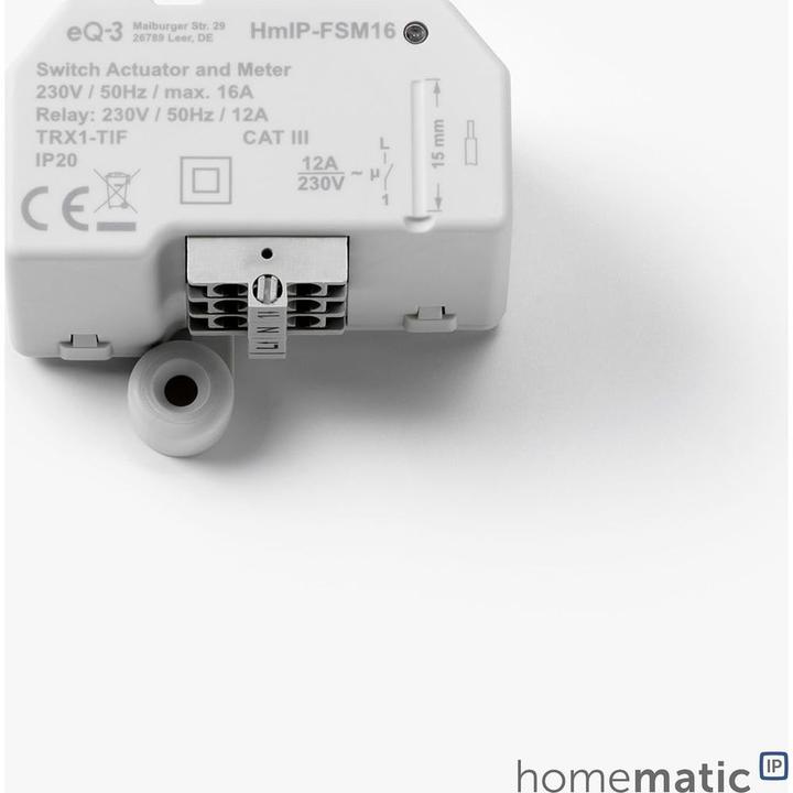 Produktbild Homematic IP Schalt-Mess-Aktor,16 A,Unterputz (Schaltaktor)