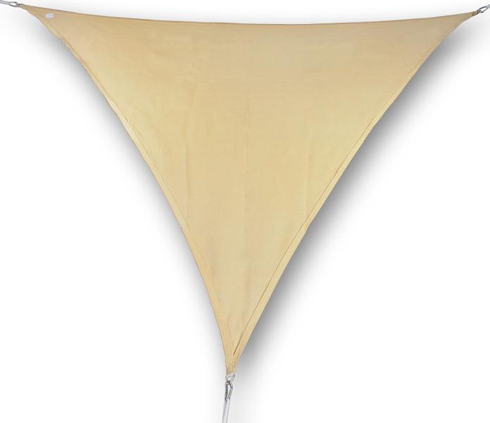 Actual product image Swisshandel24 Sun sail waterproof 3x3x4.2m, triangle with right angle, sand (3 x 3 x 4.2 m)