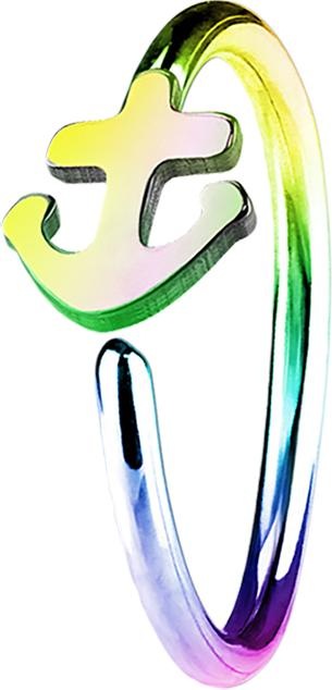 Immagine prodotto Star Piercing Anello per micropiercing con ancora colorata (Acciaio chirurgico 316L, senza ottone)