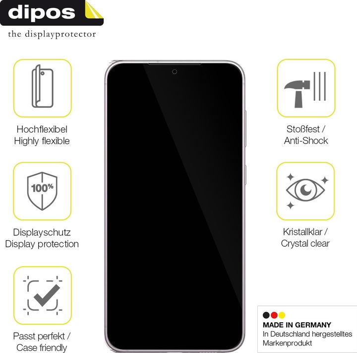Produktbild Dipos 3D Full Cover Schutzfolie (1 Stück, Samsung Galaxy S23+)